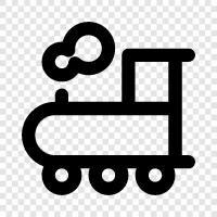 lokomotif, demiryolu, ulaşım, demiryolu sistemi ikon svg