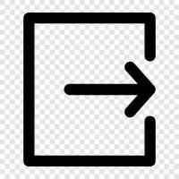 Log Off, Sign Out, Quit, Exit icon svg