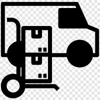 logistics, transportation, shipping, trucking icon svg