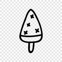 Lolly, Eiscreme, gefrorener Joghurt, weiche Portion symbol