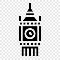 London, England, Uhr, Glocke symbol