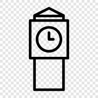 London, United Kingdom, clock, bell icon svg