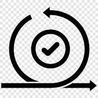 loop, recursion, backward iteration, forward iteration icon svg