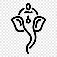 Lord Ganesha, elephantheaded deity, remover of obstacles, Ganesh icon svg