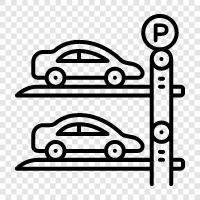 lot, parking, garage, yeraltı ikon svg