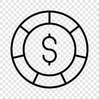 lottery, win, money, gambling icon svg