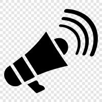 Loudspeakers, amplification, public address, voice amplification icon svg