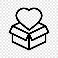 Love Boxes, Love Box icon svg