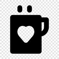 love coffee beans, love coffee flavor, love coffee maker, love coffee recipes icon svg