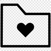 love folders, organize folders, make folders, best folders icon svg