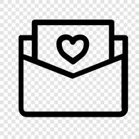 love letters, love letters for her, love letters for him, love mail icon svg