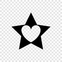 love, star, romance, relationships icon svg