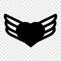 love, love wings tattoo, love tattoos, wings icon svg