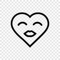 love, flirting, romance, attraction icon svg