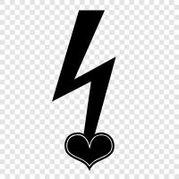 Love, thunder, make love, thunderstorms icon svg