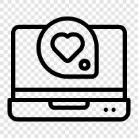 love online, online love, online dating, love site icon svg