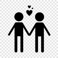 love, gay, lesbian, relationships icon svg