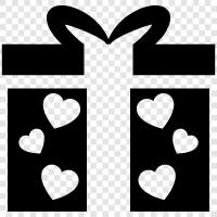 love present, Valentine s gift, romantic gift, sweet gift icon svg