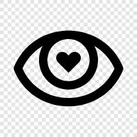 love pupil, love iris, love sign, love quote icon svg