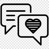 Love, Chatting, Relationship, Friendship Значок svg