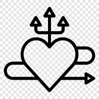 love, romance, affection, heart icon svg