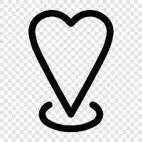 love spot, love place, love location icon svg