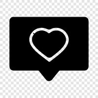 love talk, chat love, love talk online, online love icon svg