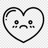 love, heartache, emotions, feelings icon svg