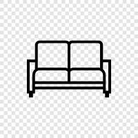 loveseat, sofa, recliner, sectional icon svg