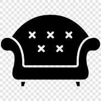 Loveseat, Couch, Sofa Bed, Cushion icon svg