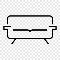 loveseat, sectional, sleeper, sofa bed icon svg