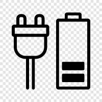 low power, low voltage, low energy, low battery life icon svg