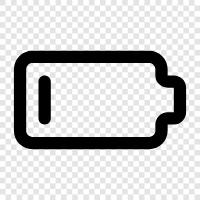 low power, low voltage, low life, low run time icon svg