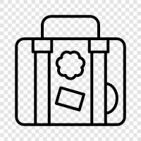 luggage, travel, carry on, check in icon svg