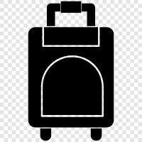 luggage bags, suitcases, handbags, backpacks icon svg