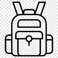luggage, backpacks, travel, camping icon svg