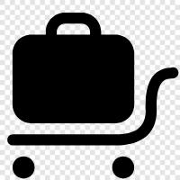 Luggage Racks, Luggage Carryon, Suitcase, Wheel icon svg