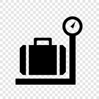 luggage scale, luggage weighing, luggage scale accuracy, luggage scale sensitivity icon svg