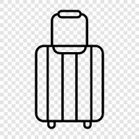 luggage, carryon, checked, suitcase icon svg