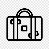 luggage, travel, packing, trunk icon svg