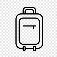 luggage, carry on luggage, duffel bag, suitcase icon svg