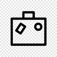 luggage, carryon, checked, suitcase icon svg