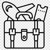 luggage, backpacking, hiking, camping icon svg