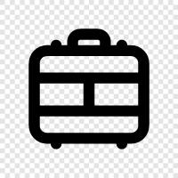 luggage, suitcases, travel, carry on icon svg