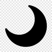 Luna, Lune, Lunaire, Phases of the Moon icon svg