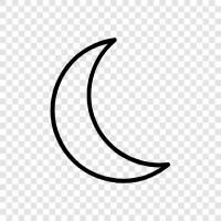 Mond, himmlisch, Planet, natürlich symbol