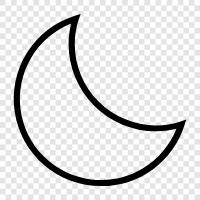 Mond, himmlisch, Raum, Universum symbol