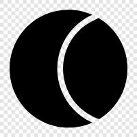 Mond, Halbmond, Neumond symbol