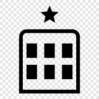 luxury, 5star, hotel, accommodation icon svg