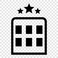 luxury, best, five star, Stars Hotel icon svg